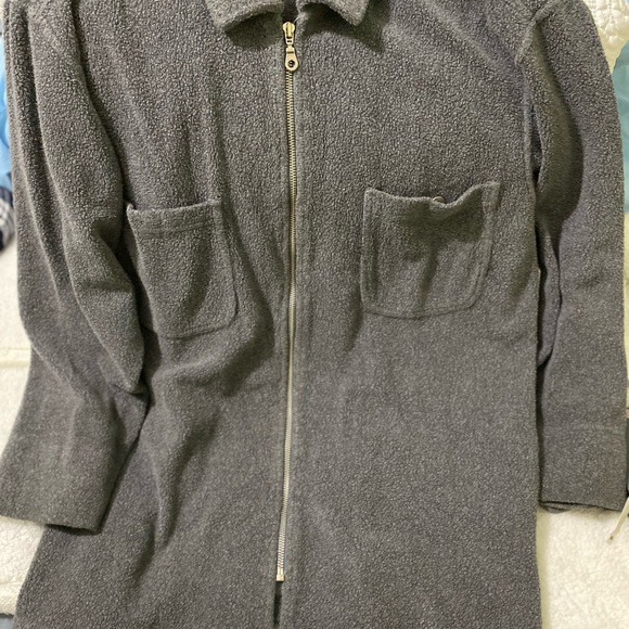 Cafe Au Lait Made in Canada 🍁 Women Jacket Size M color Gray Zip Front - Picture 3 of 9